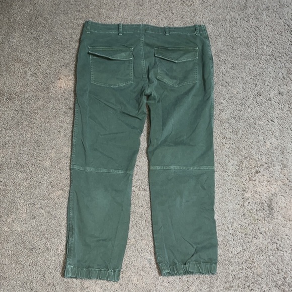 Nili Lotan Military Cropped Pants Camo Green 10 - Picture 6 of 11